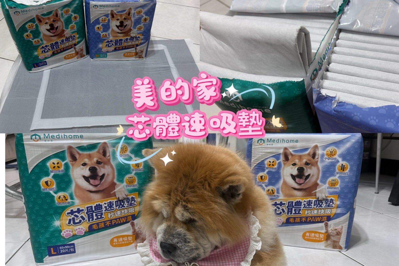 10秒瞬吸狗狗不會臭的尿墊秘密：「美的家」芯體速吸墊：室內不滲透，高吸水寵物推車尿墊推薦！