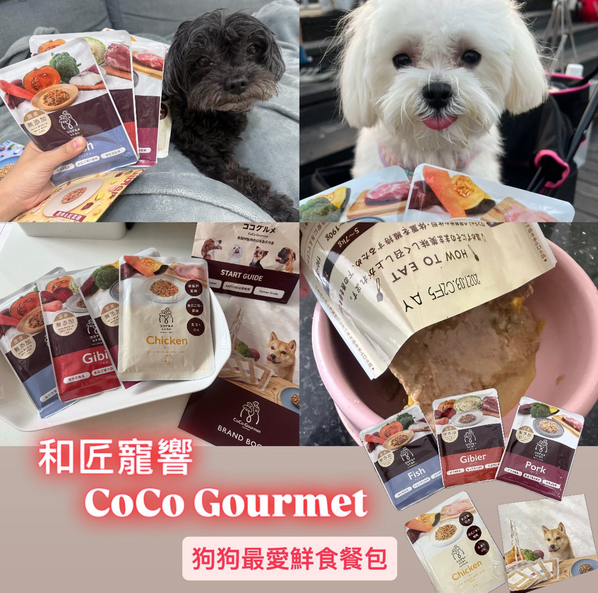 鮮食餐也能即開即食？「和匠寵饗CoCo Gourmet」鮮食餐包，挑食狗也能乖乖吃